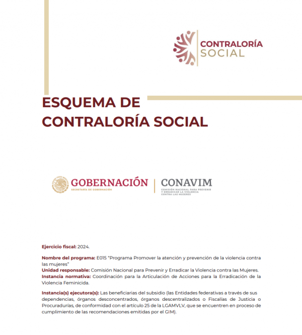 Esquema de Contraloría Social